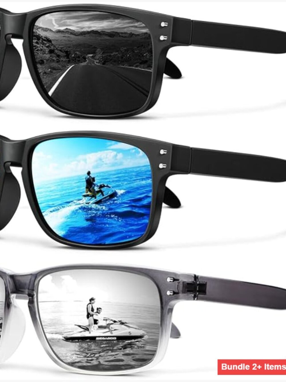 Polarized Retro Sunglasses UV400 Protection Unisex Sports Style